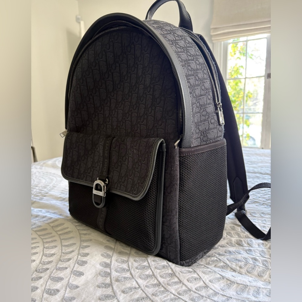 Dior Men's Backpack - Luxury Monogram in Navy
